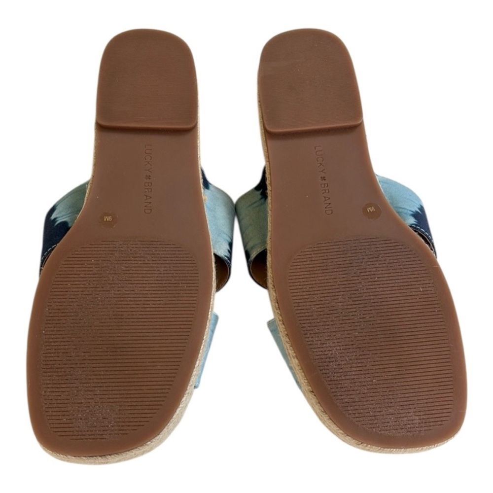 EUC Lucky Brand Gayte Sandals Blue Tie-Dye Size 9 - Picture 8 of 8